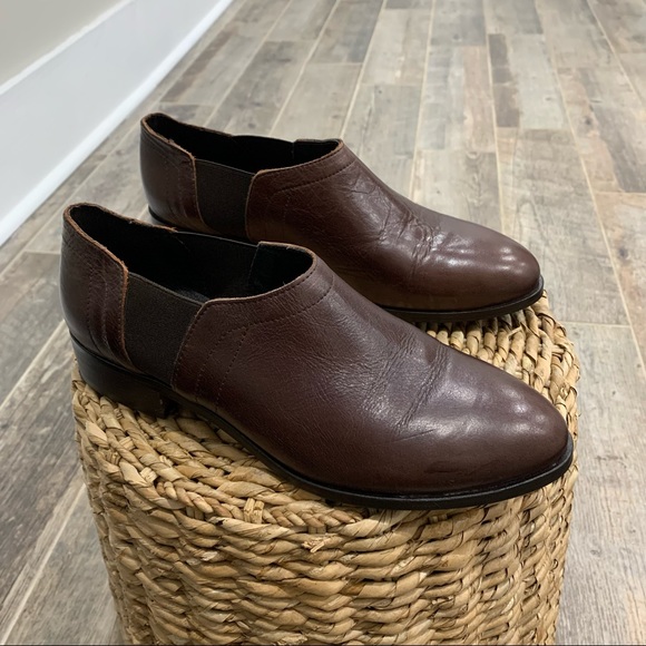 L’intervalle Made in Spain Genuine Leather Slip On Shooties Shoes - Picture 2 of 7